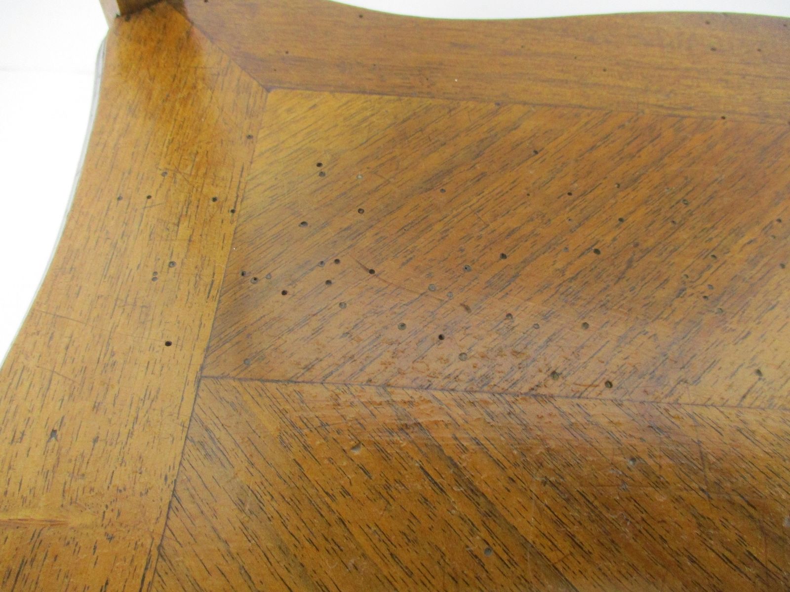 photo furniture Antique Art Nouveau Inlay Wood Sewing Quilting Box Table Cabinet Two Tier Gorgeo