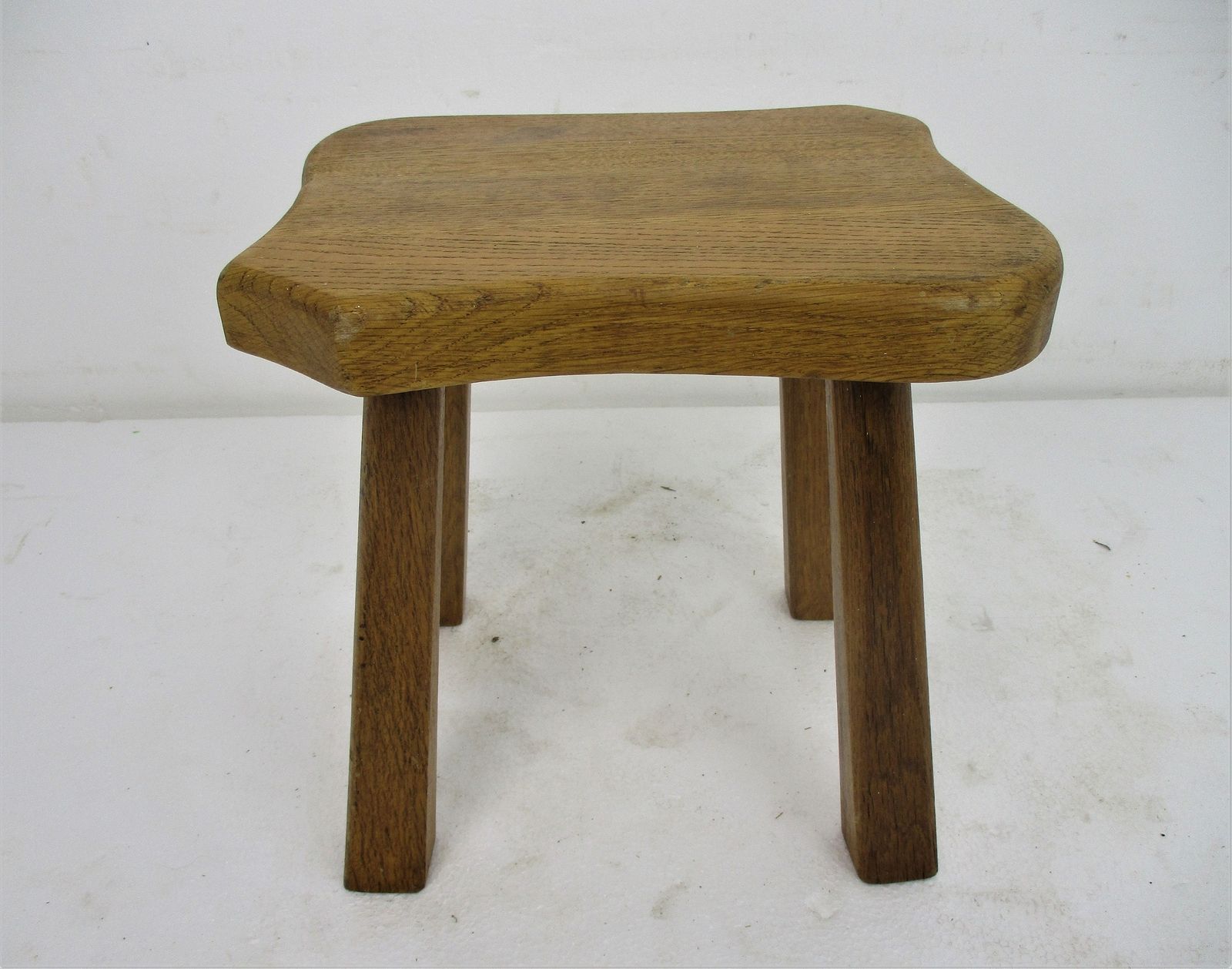 Vintage Hand Carved Wood Tripod Milking Stool Pedestal Table Plant Flower Bonsai photo furniture