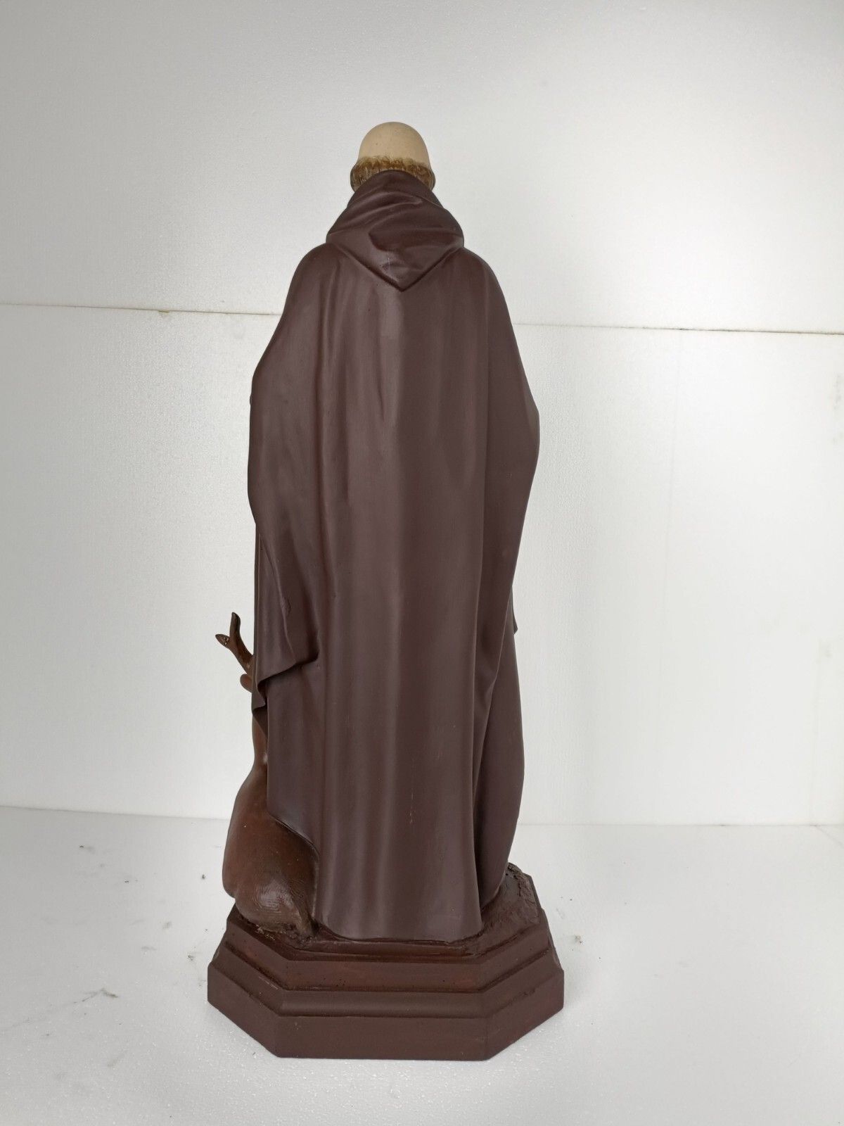 Church Statue  Saint Gillis Gilles The Wanderer With A Deer Collector Plaster photo 1298.0