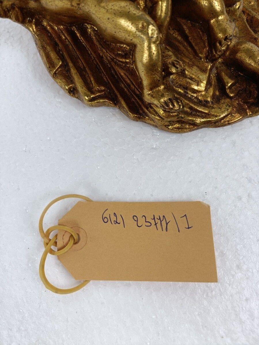 photo furniture Ornate Wall Mounted Putti Angels Console Shelf Rack Gold Gilded  Hollywood Regen