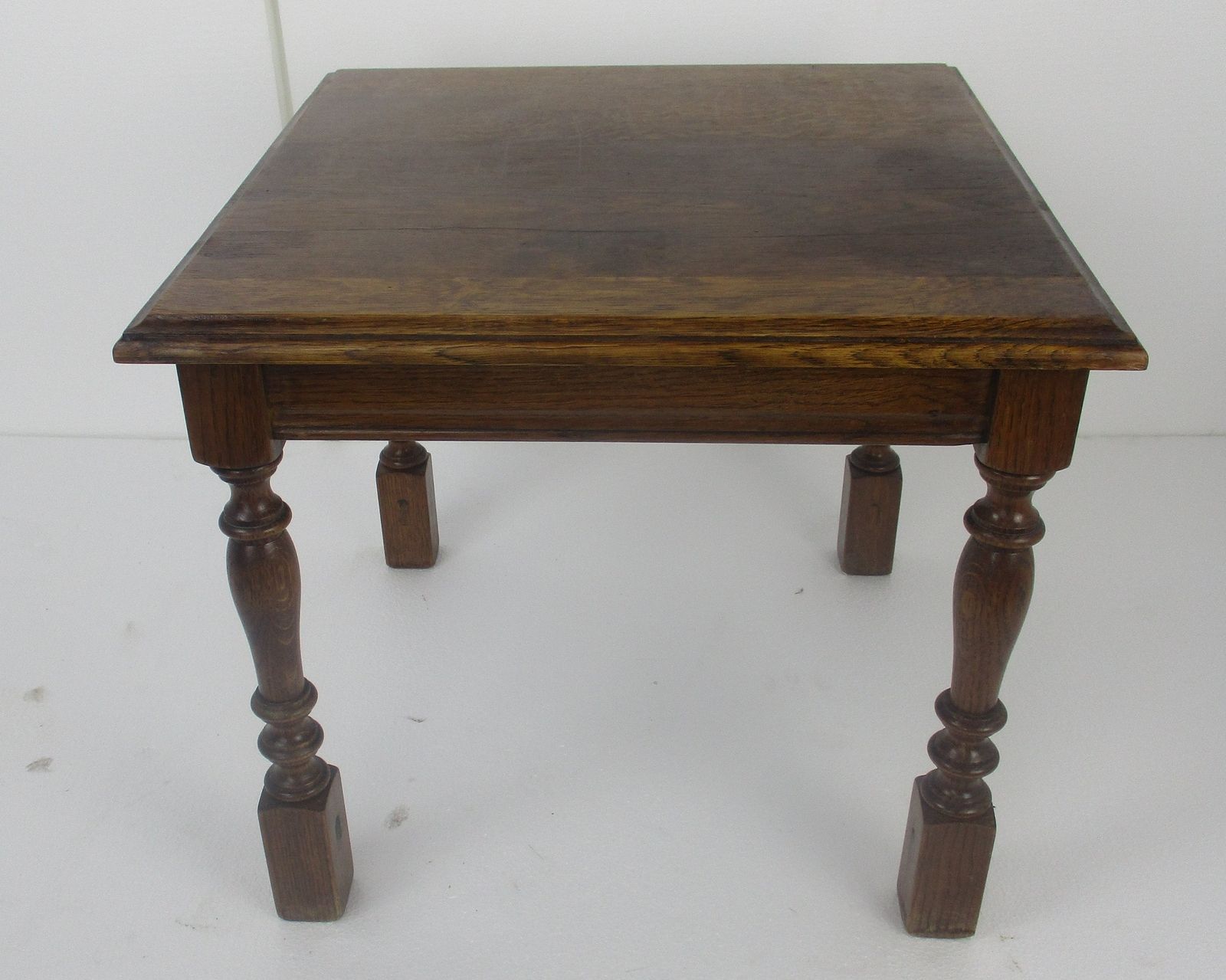 Mid Century French Oak Coffee Side Occasional Table Barn Country Farmhouse Style photo furniture