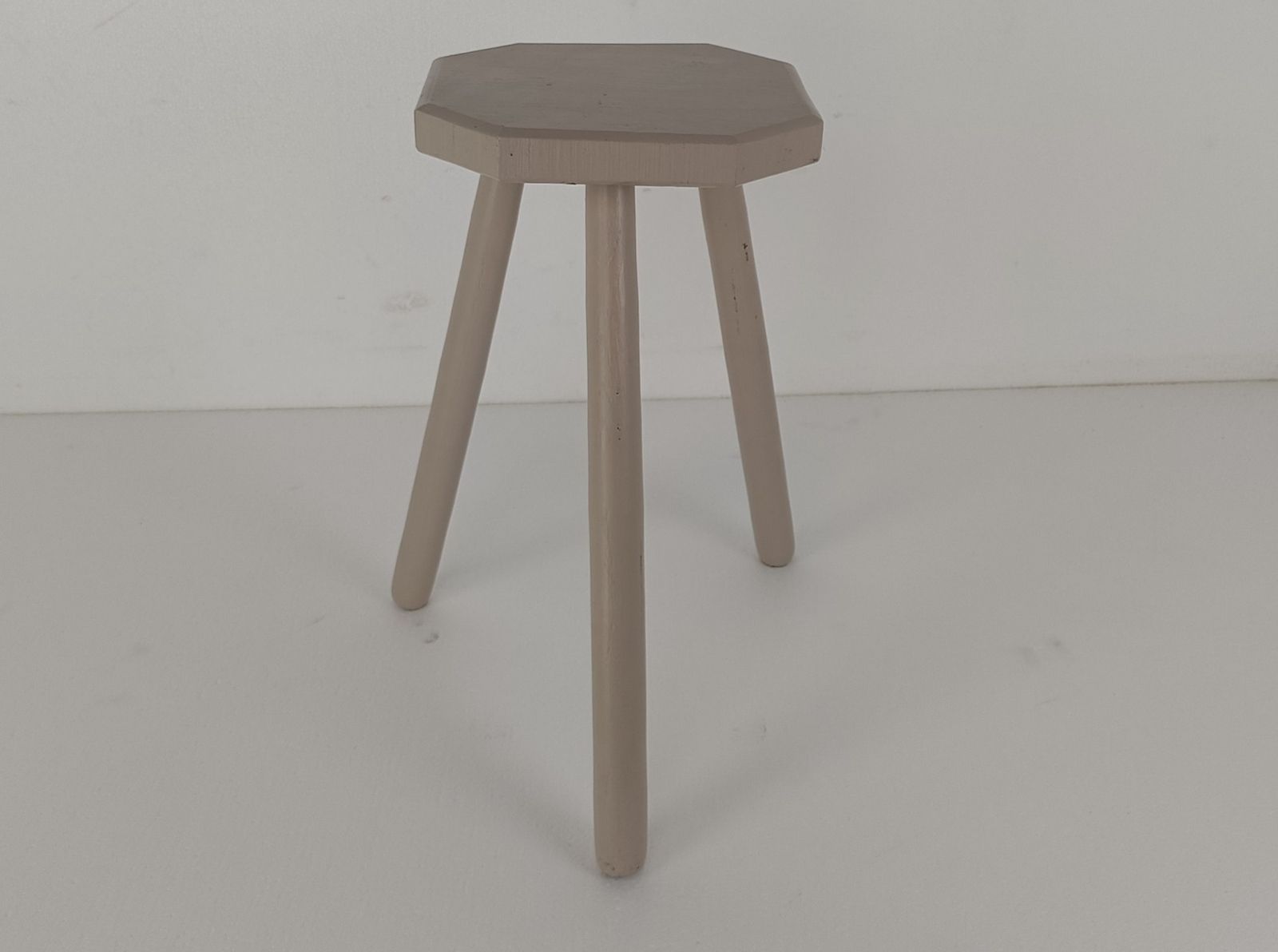 Old Milk Milking Stool Farmhouse Country Barn Style Side Display Table Pedestal photo furniture