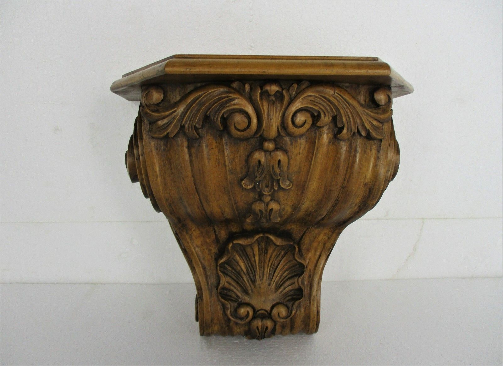 Hand Carved Wooden Wall Hall Console Small  Table Ornate Stunning Willy De Hond photo furniture