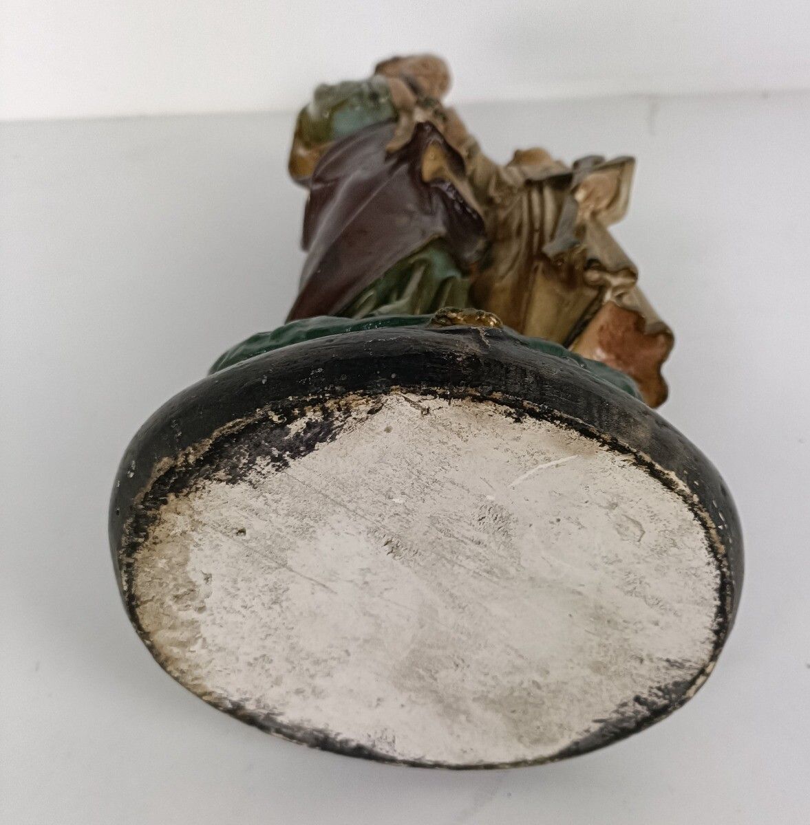 Antique Statue Saint Joseph Protector Of Homes Infant Jesus Polychrome Plaster N photo buy