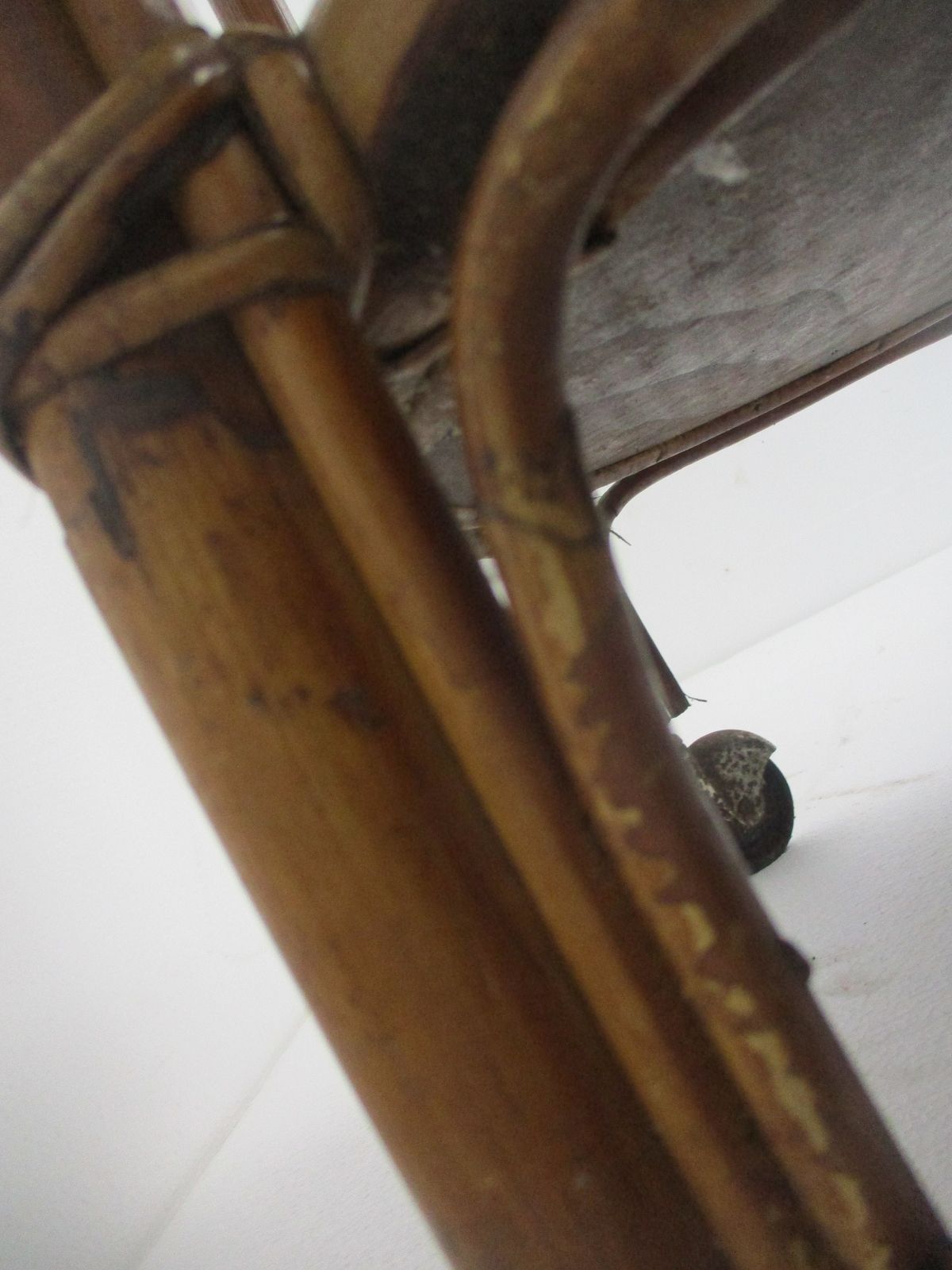 photo furniture French Riviera Bamboo Rattan Bar Cocktail Tea Garden Cart Trolley Mid Century Mo