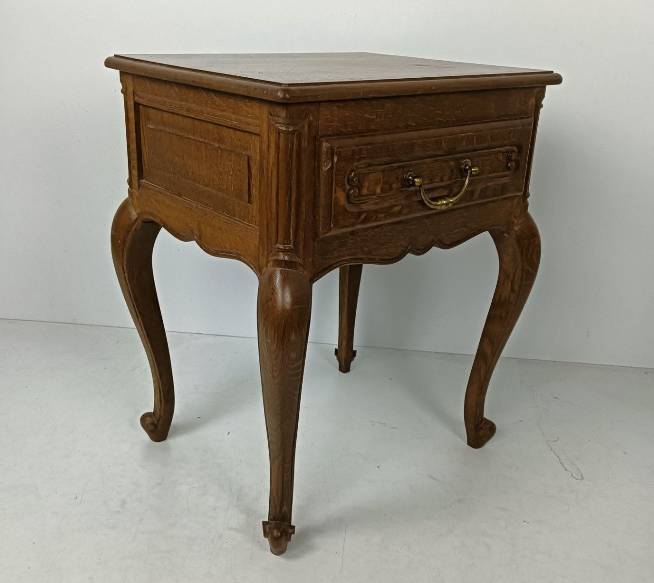 Vintage Nightstand End Table  Modernist  Wood Bedside  Cabinet Louis XV Style photo buy