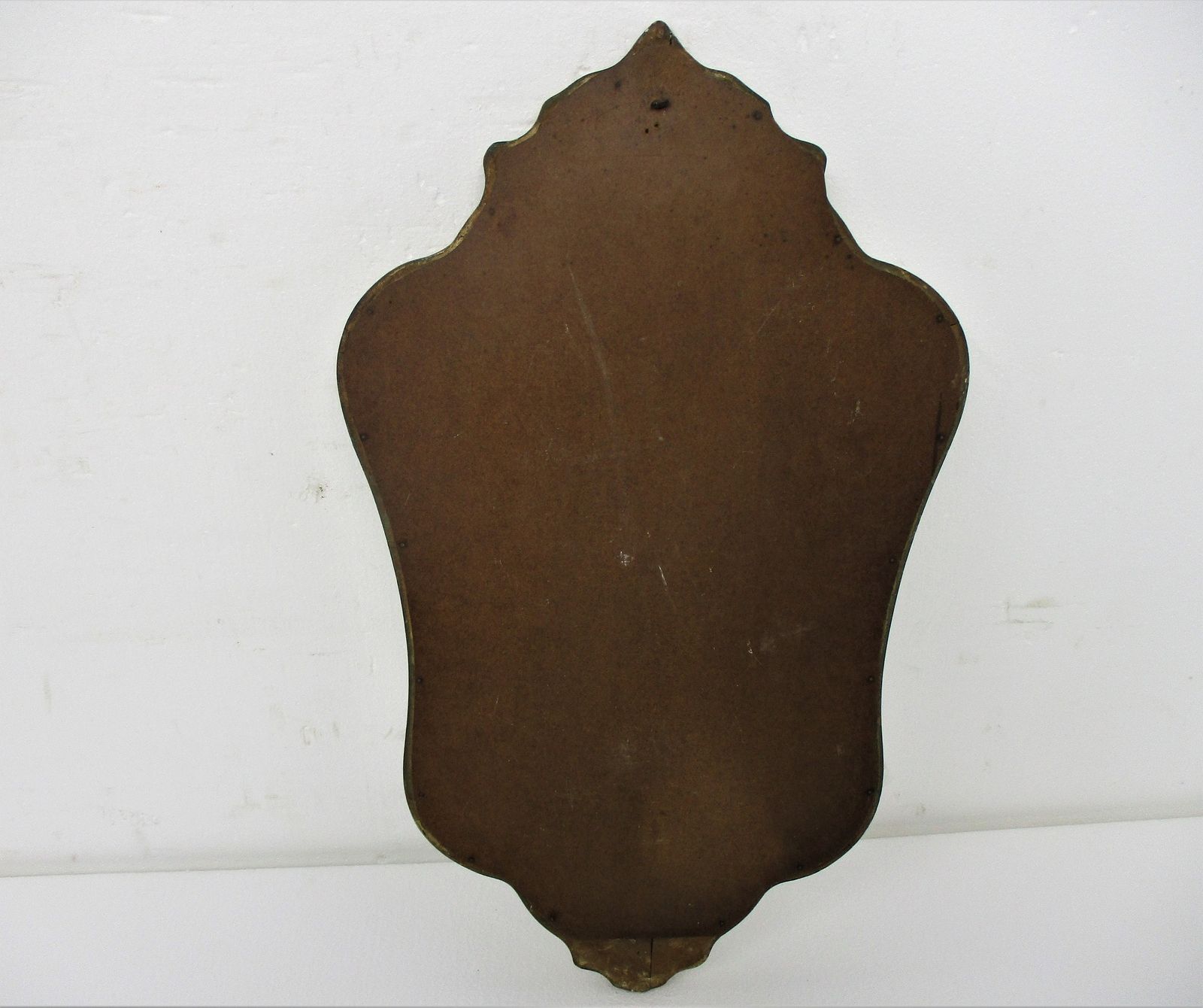 Gorgeous Ornate Oval Wood Wall Hanging Mirror Romantic Hollywood Regency photo vintage
