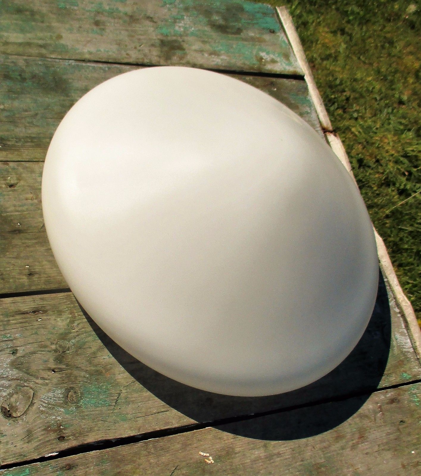 Vintage Large Ufo Flying Saucer Shade Fixture Lamp White Glass Stunning photo 112.0