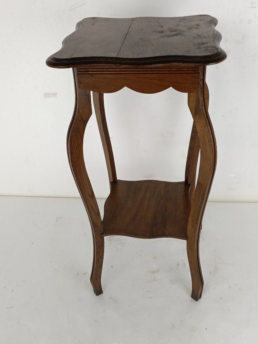 Large Art Nouveau Pedestal Side Occasional Table Plant Flower Stand Two Tier Art photo for sale