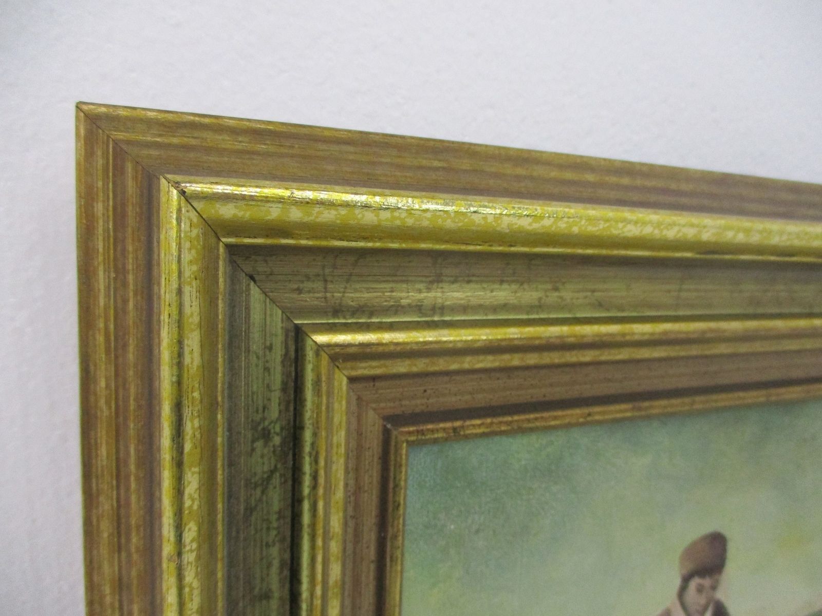 Painting The Angelus After Jean Francois Millet Ave Maria Praying Farmers Framed photo 142.0