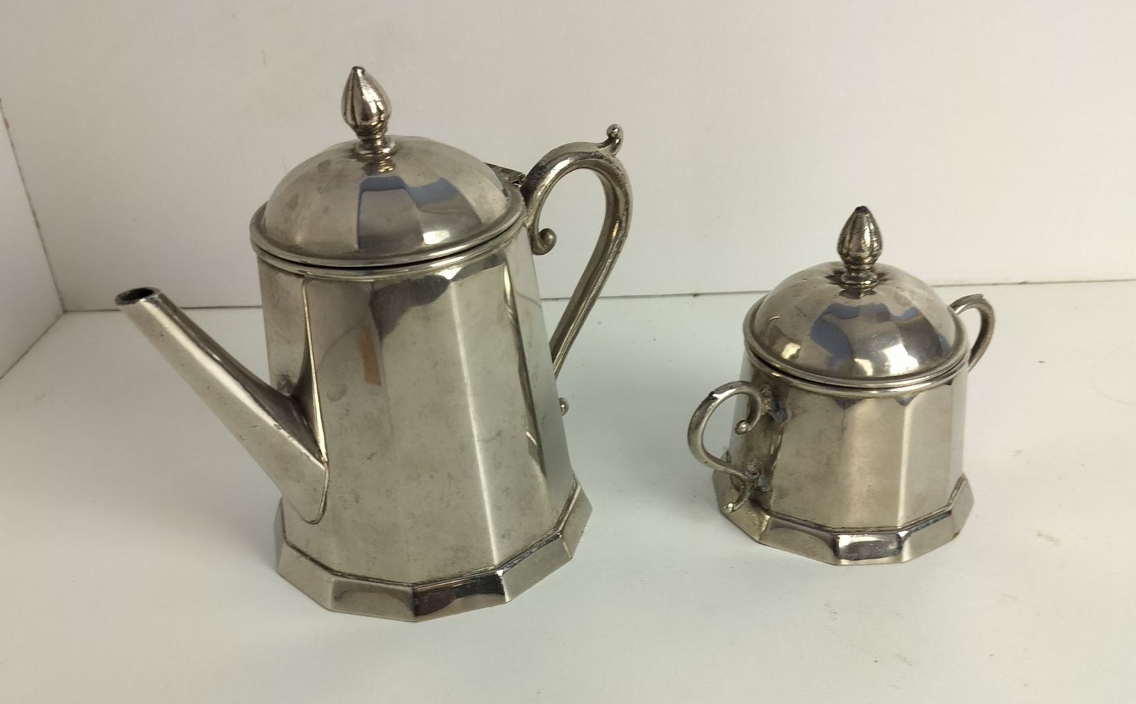 Demeyere  Belgium Iconic Creamer Set Sugar Bowl Milk Jar Marked  Art Deco Antiqu photo buy