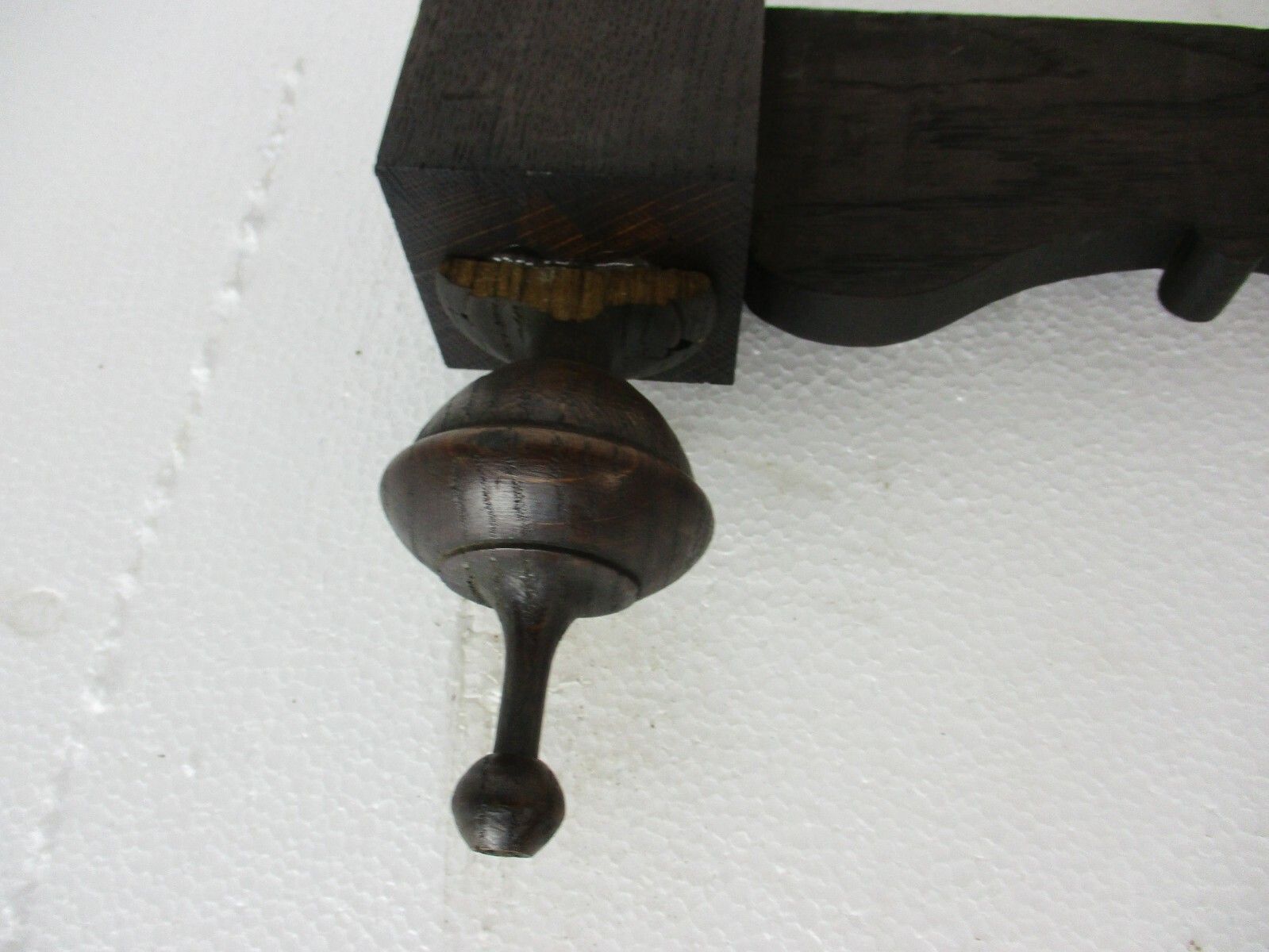 photo furniture Hand Carved Wood French Pediment Flowers Heart Ornate Over Door Architectural