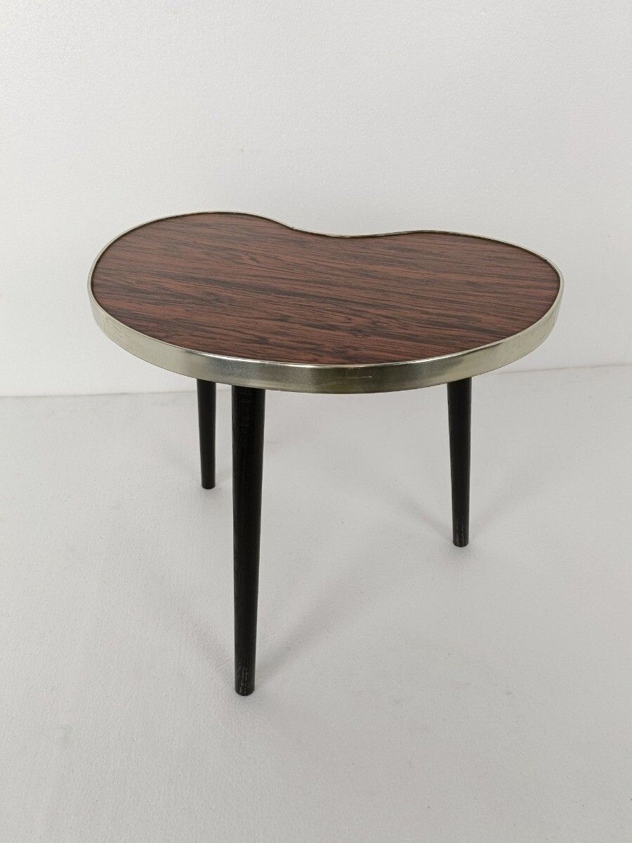 Retro Vintage Tripod Coffee Side Wine Table Mid Century Space Age Rockabilly Bro photo furniture