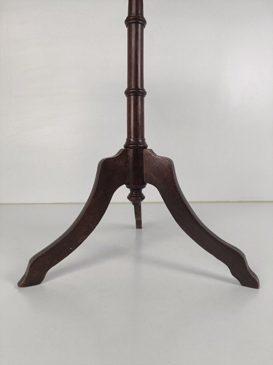 Tripod Wooden Wood Side Occasional Table Edwardian Style Vintage Pedestal Bonsai photo 202.0