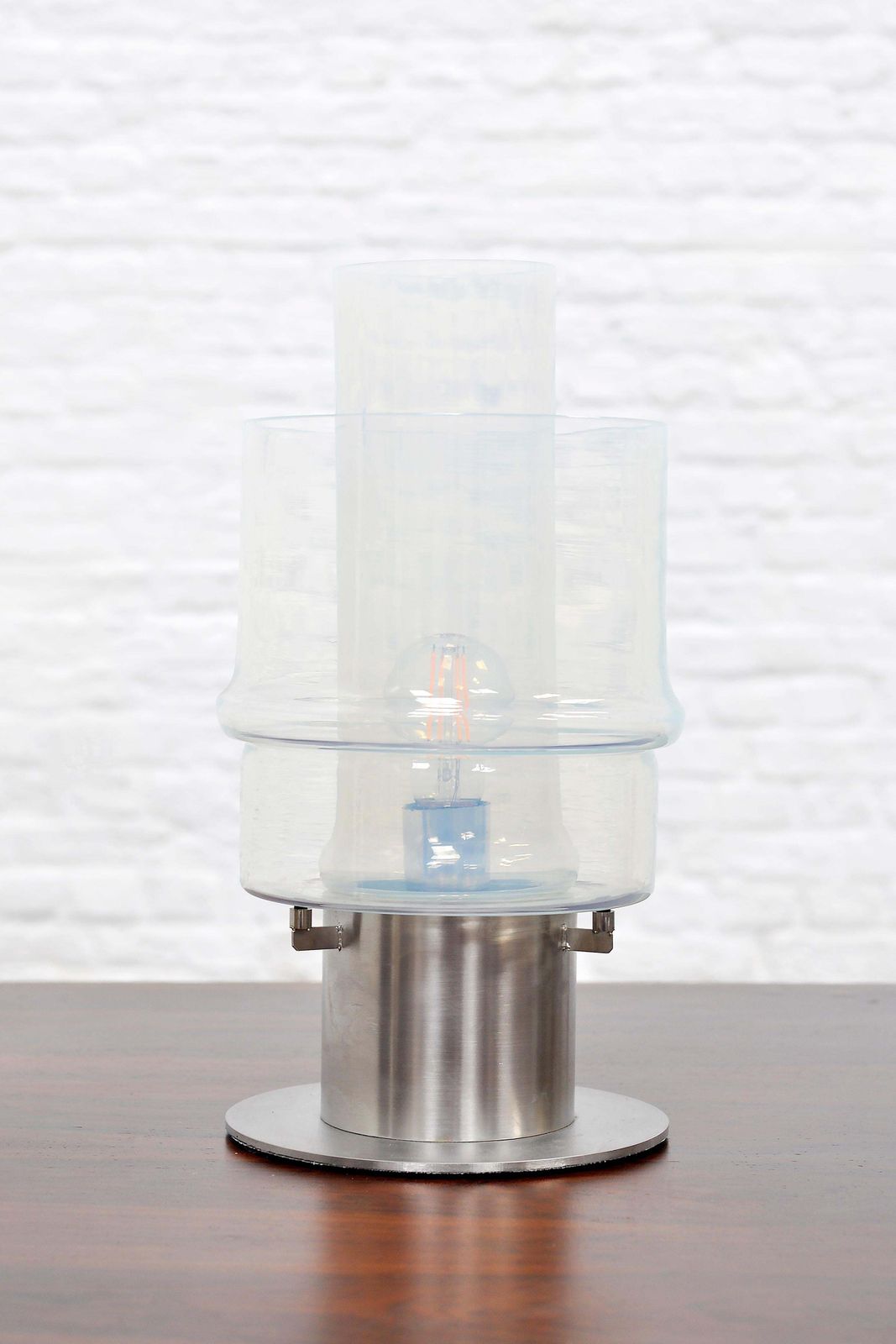 photo furniture Pair Of Modernist Murano Table Lamps By Carlo Nason For Mazzega, Italy 1970's