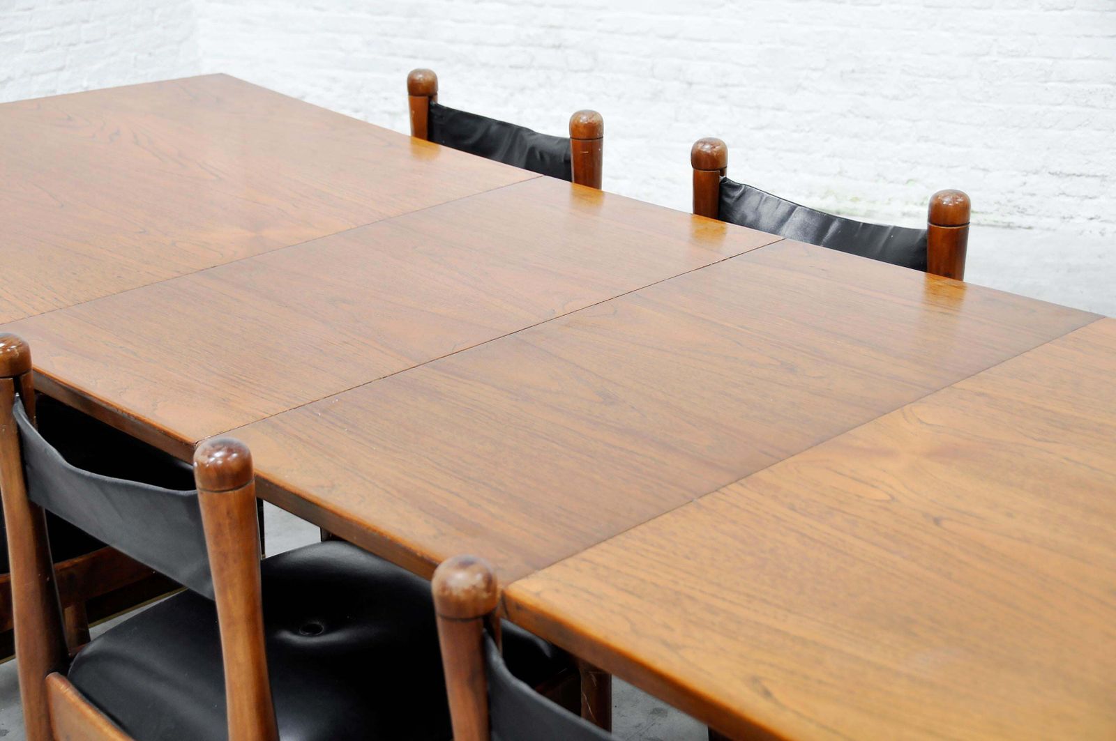Furniture Mid Century “Bow‑Tie” Dining Table By Harvey Probber, Inc 1955, Teak & Brass photo