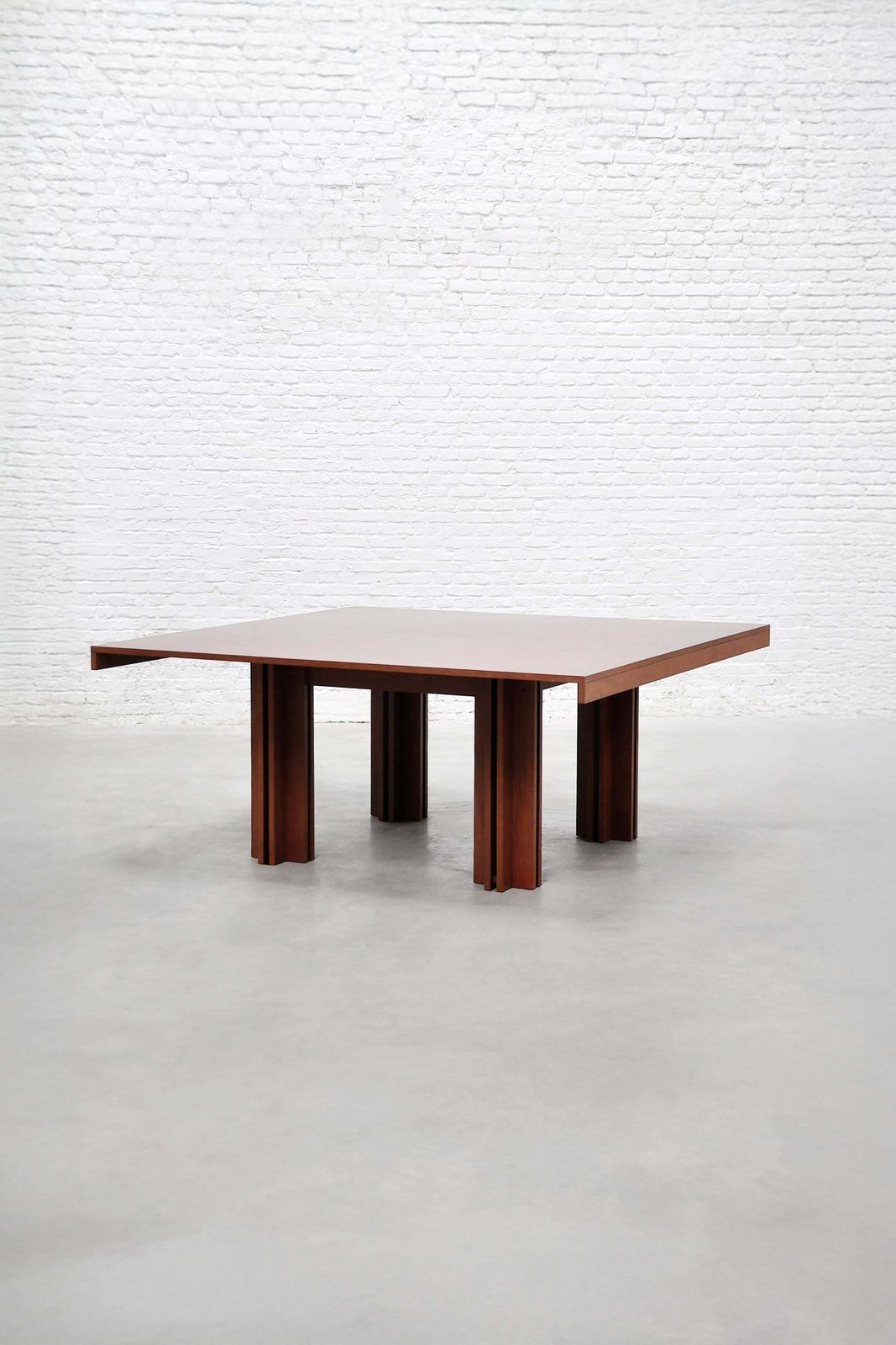Carlo Scarpa 'Quatour' Dining Table In Walnut, Simon Gavina, Italy, 1974 photo furniture