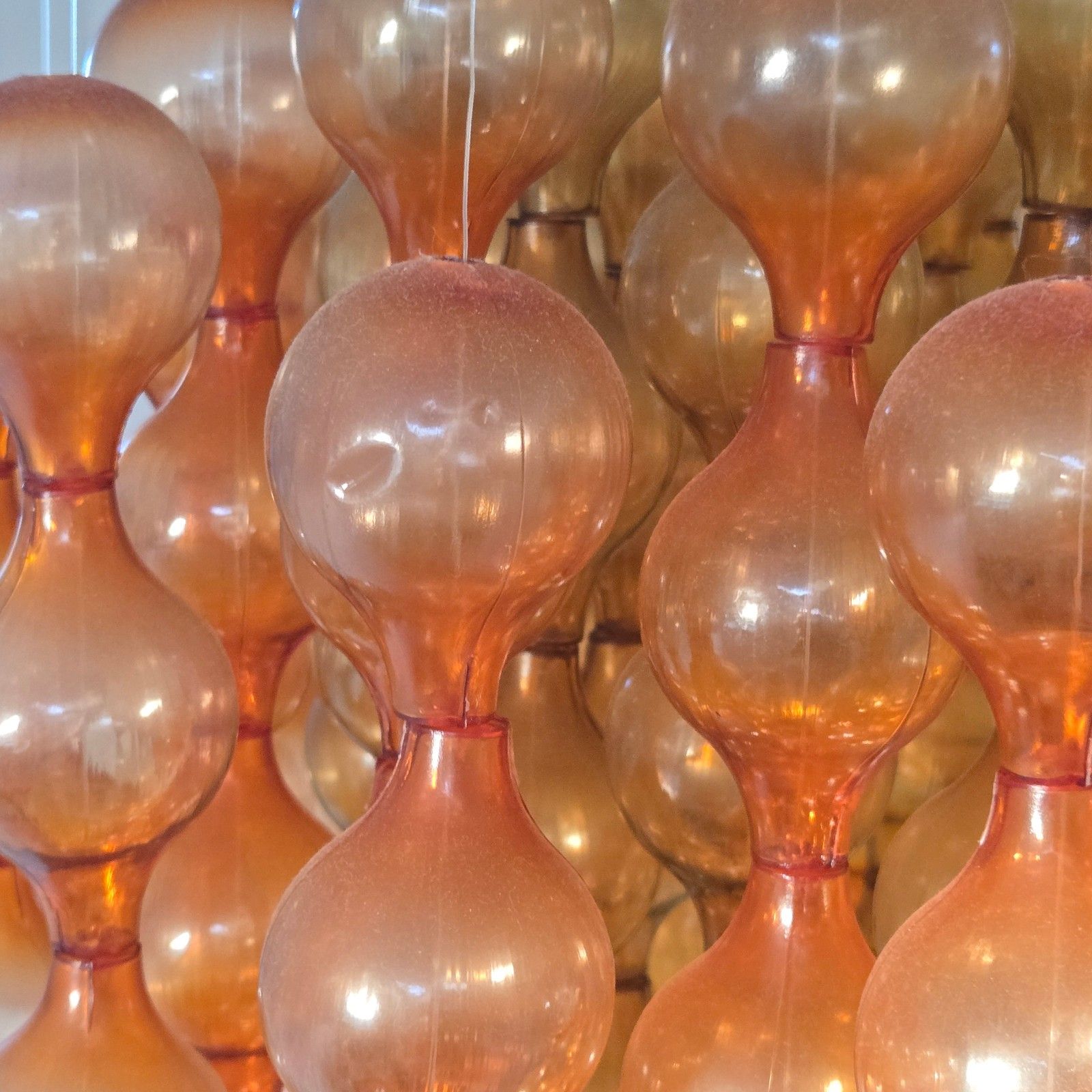 photo for sale Vintage 1970s Verner Panton Style Pendant Chandelier 70s Space Age 1970s