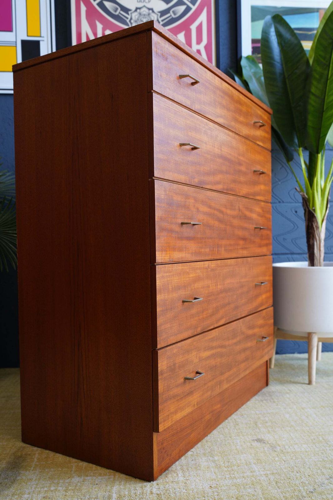 Furniture Austin Suite Chest Of Drawers   Mid Century 1960s (Oak) photo