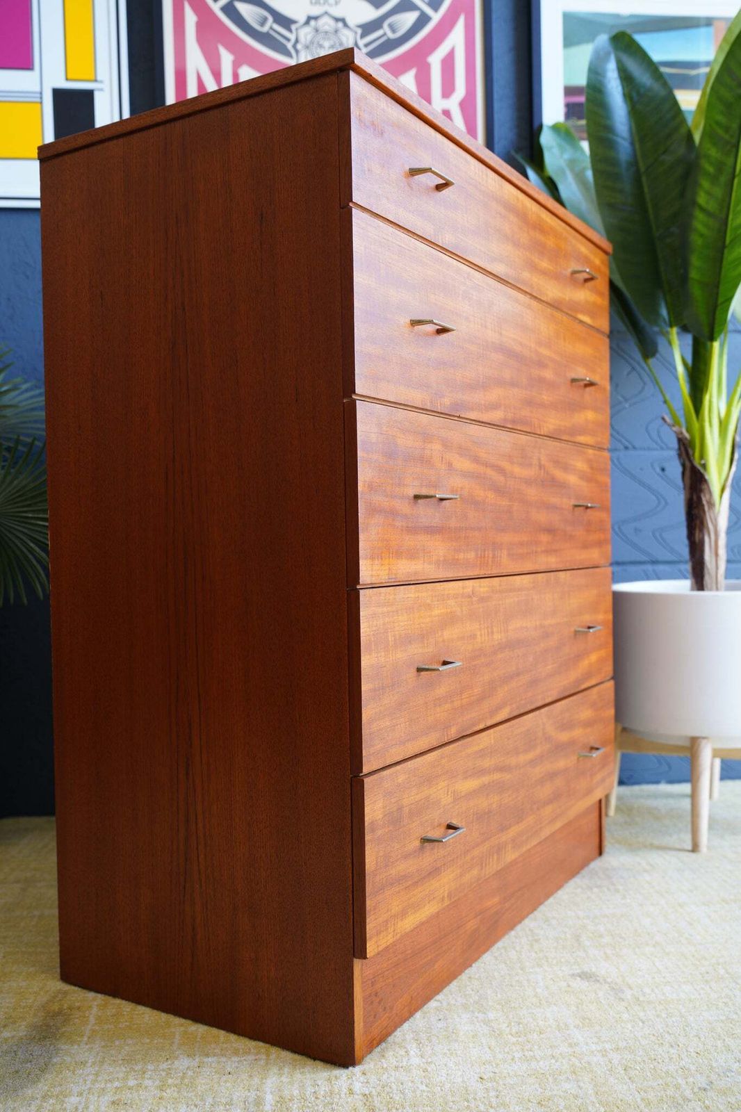 350.0 Austin Suite Chest Of Drawers   Mid Century 1960s (Oak) photo
