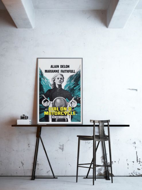 'The Girl On A Motorcycle' Original Vintage Movie Poster, British, 1968 photo for sale