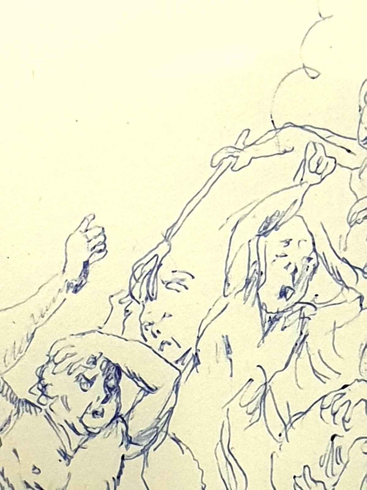 Léonard Tsugouharu Foujitatsuhugaru Foujita   Fear   Original Drawing1957 photo vinterior