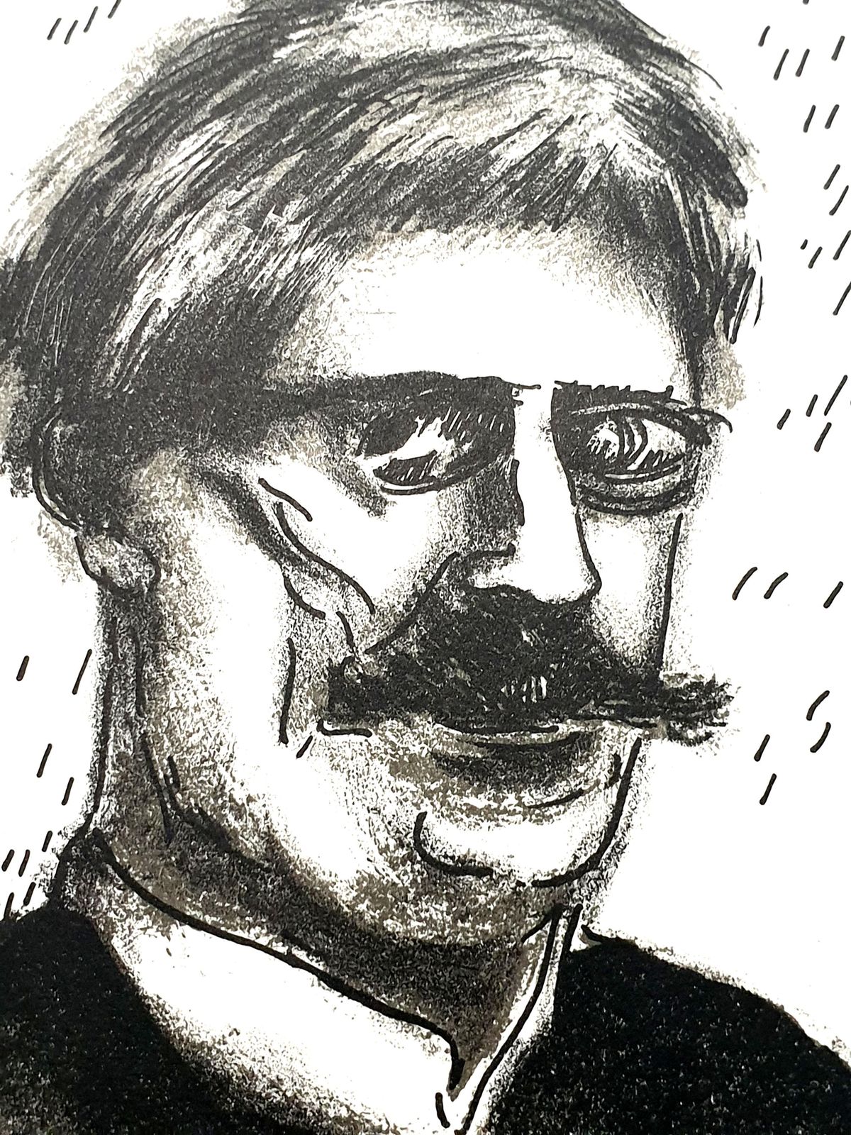 Maurice De Vlaminckmaurice De Vlaminck   Portrait   Original Lithograph1956 photo Art