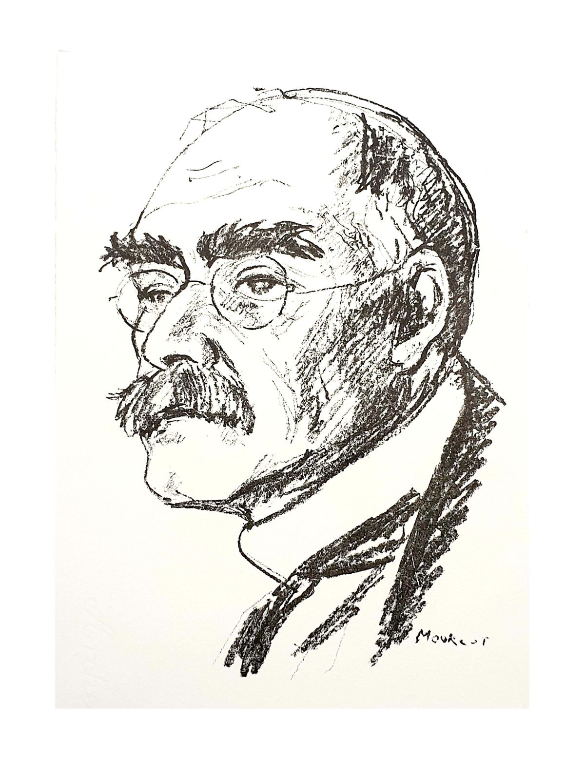 Maurice Mourlotmaurice Mourlot   Portrait   Original Lithograph1956