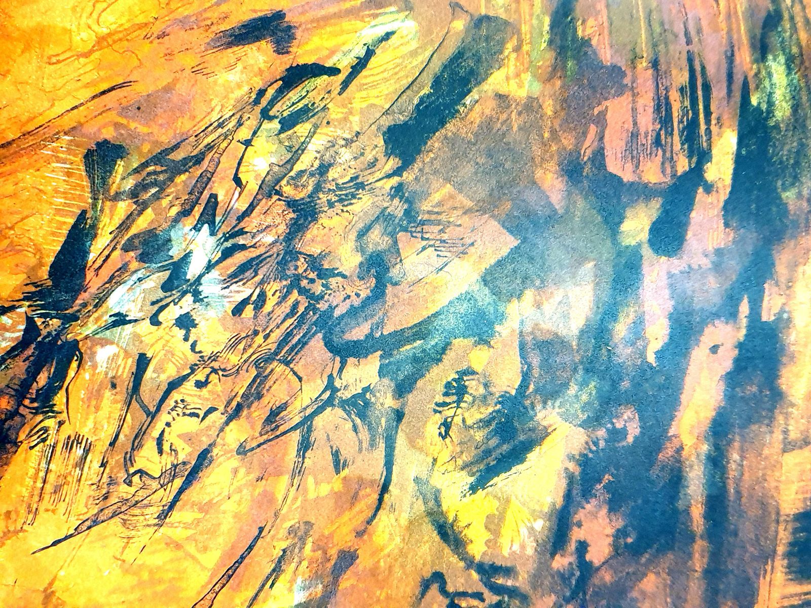 Zao Wou Kizao Wou Ki   Original Lithograph   Abstract Composition1962 photo 3715.0