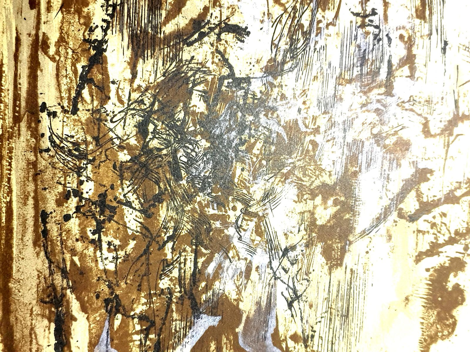 Zao Wou Kizao Wou Ki   Original Lithograph   Abstract Composition1962 photo Art