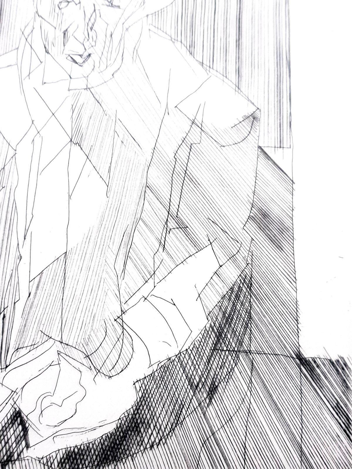 Jacques Villonjacques Villon   Man   Original Etching1951 photo vintage