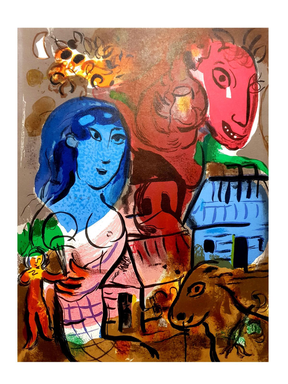 Marc Chagallmarc Chagall   Homage To Marc Chagall   Original Lithograph1969 photo vinterior