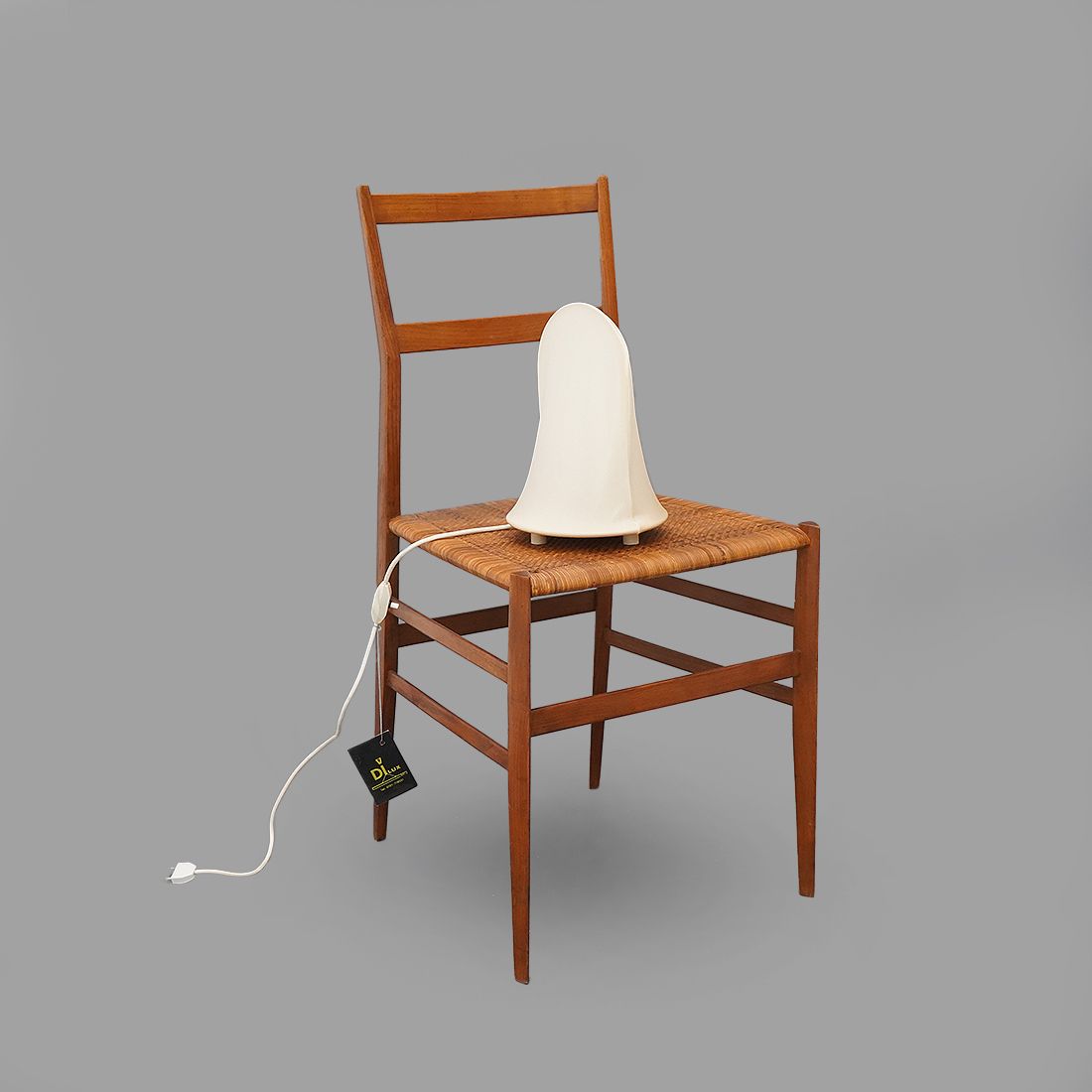 photo buy Table Lamp With Fabric Shade, 1970s
