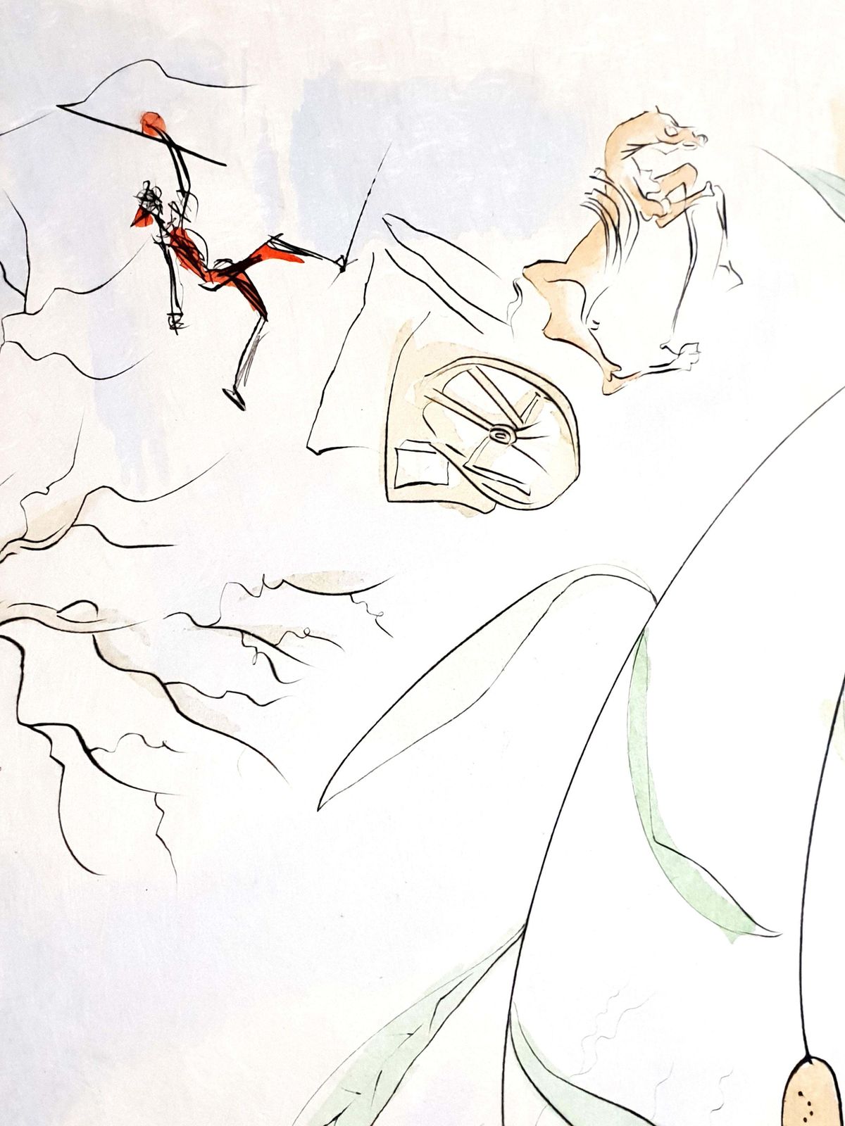 Salvador Dalí­Salvador Dali   The Oak And The Reed   Signed Engraving1974 photo 1558.0