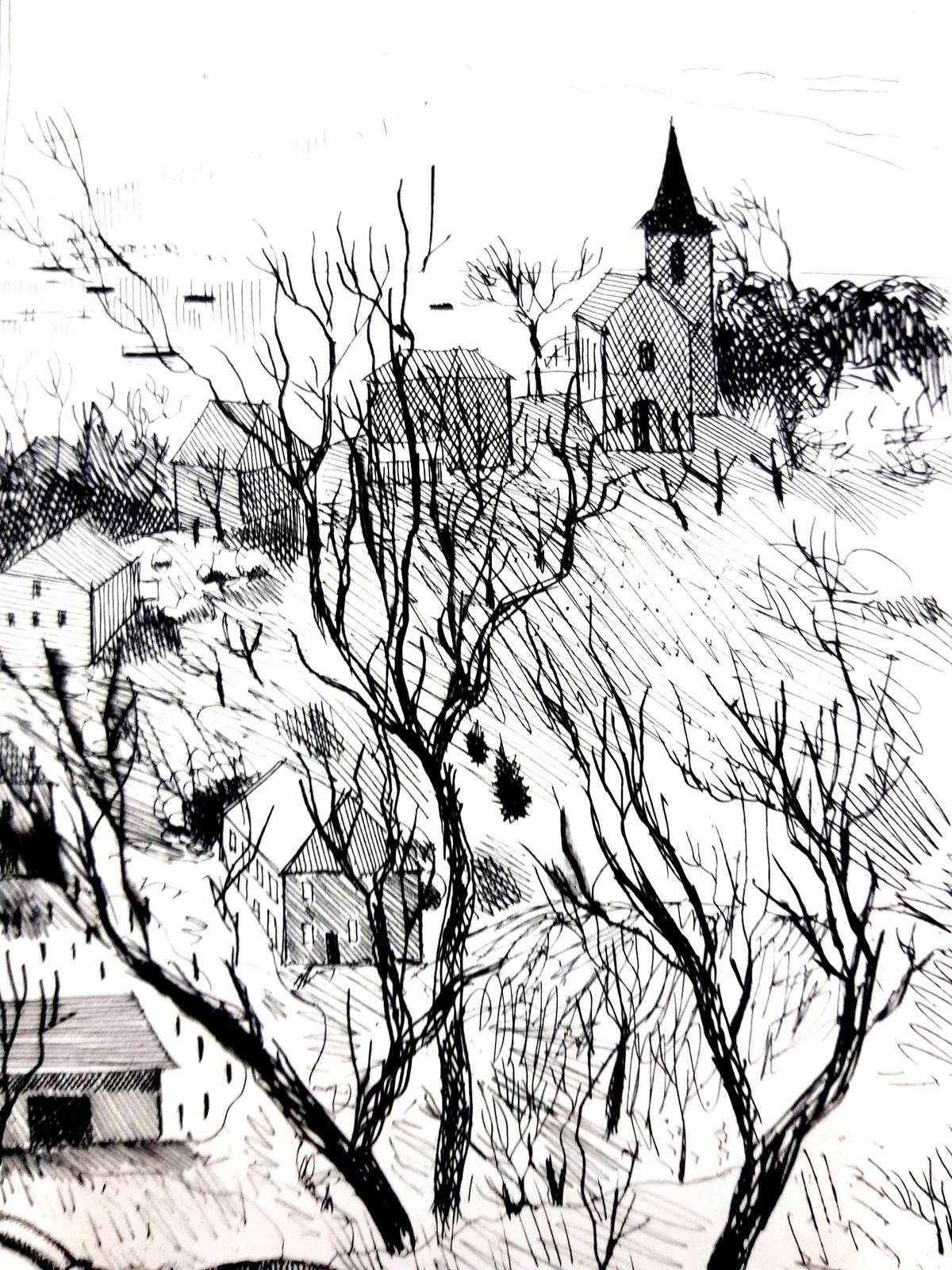 Jacques Maretjacques Maret   Dreamy Desk   Original Etching1946 photo buy