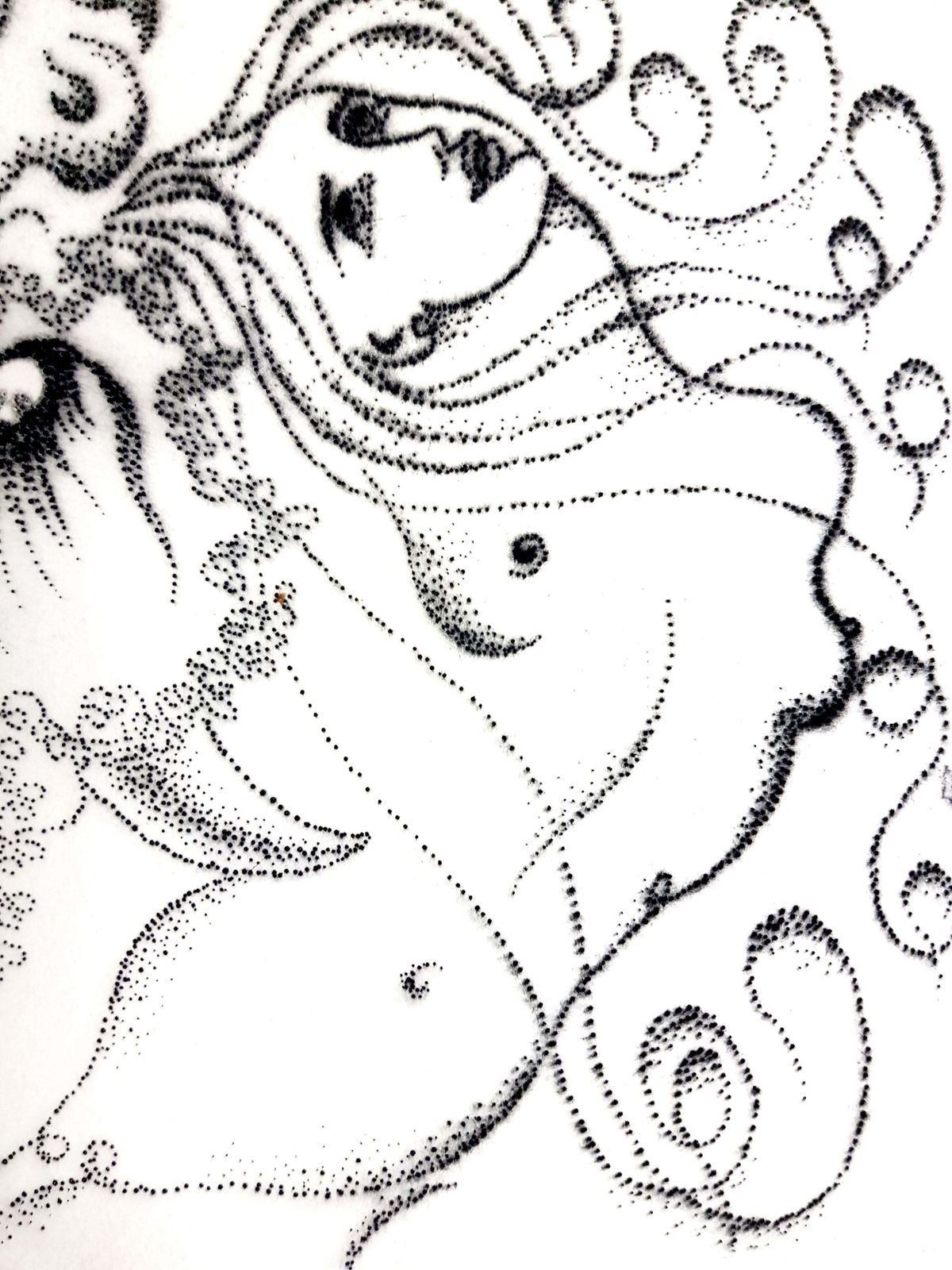 Valentine Hugovalentine Hugo   Surrealist Woman   Original Etching1946 photo 1061.0