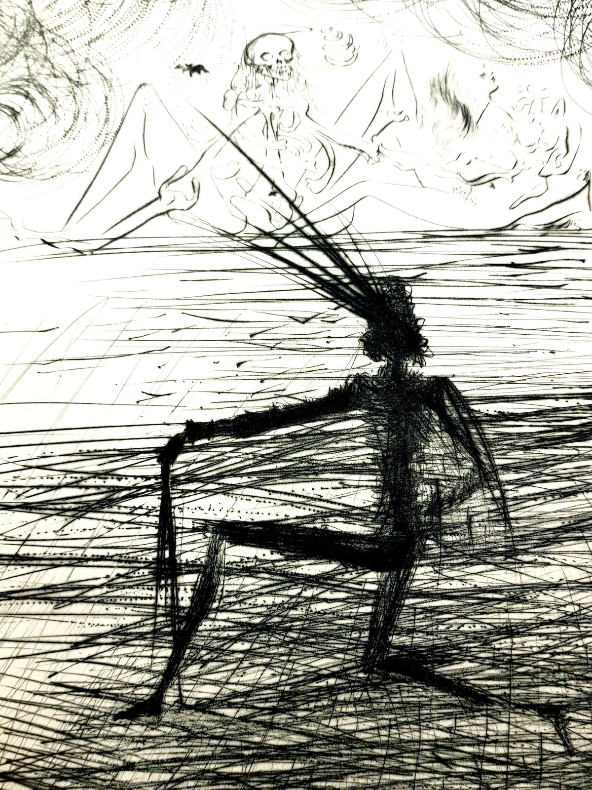 Salvador Dalí­Salvador Dali   Kneeling Knight   Original Etching1969 photo buy