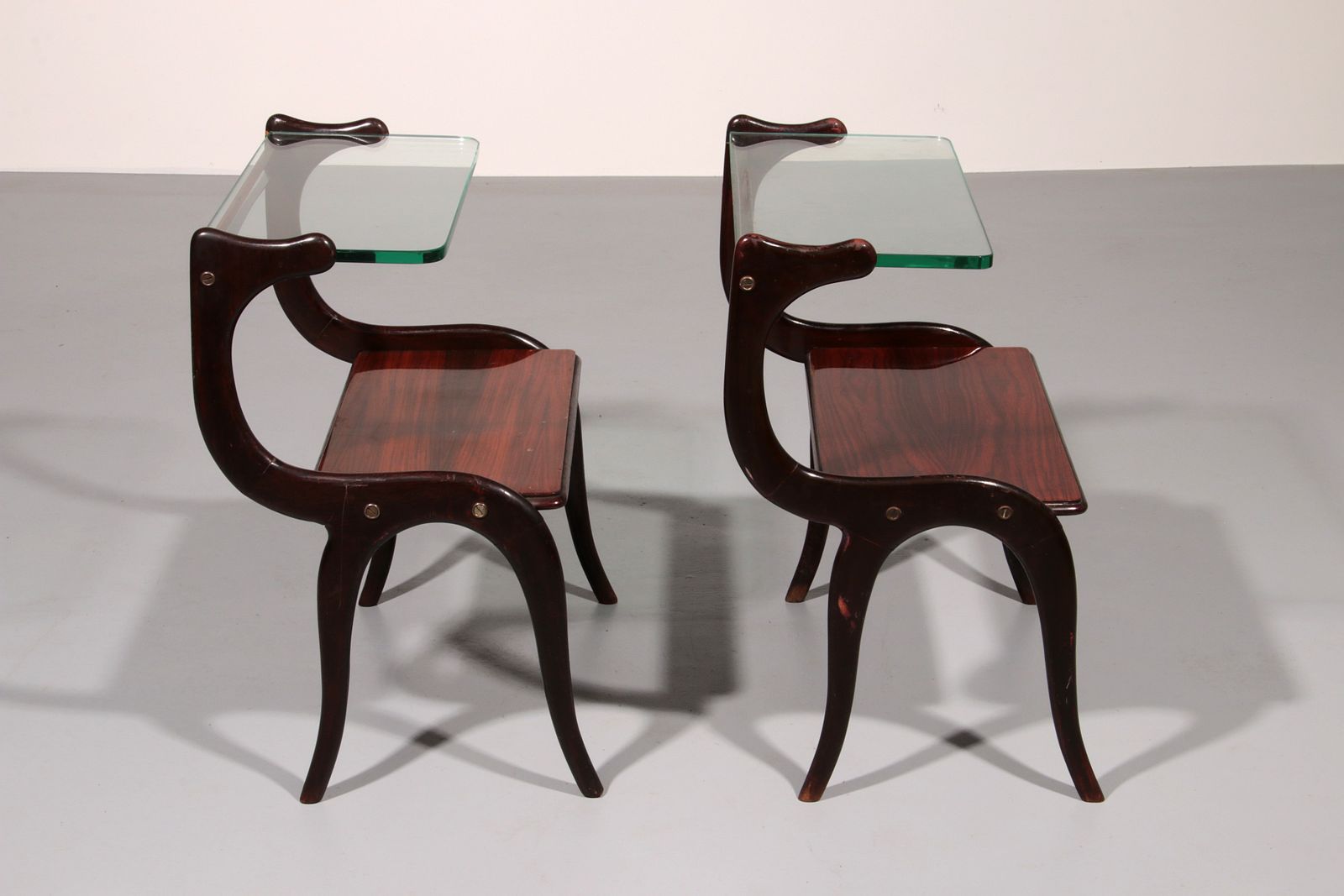 photo furniture Mid Century Italian Set Side Tables Attributed To Ico Parisi