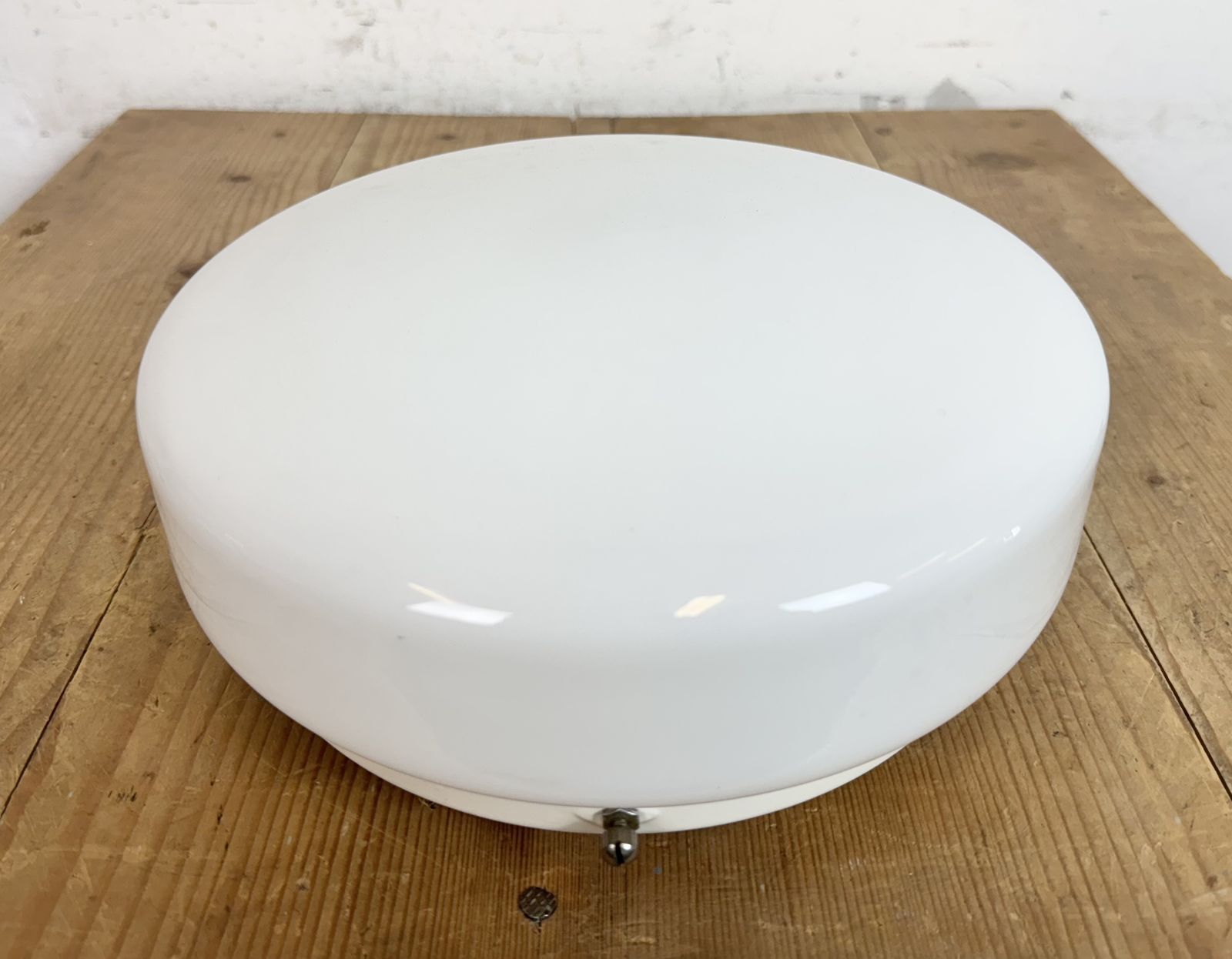 Vintage Soviet Ceiling Or Wall Light With Milk Glass, 1980s photo furniture
