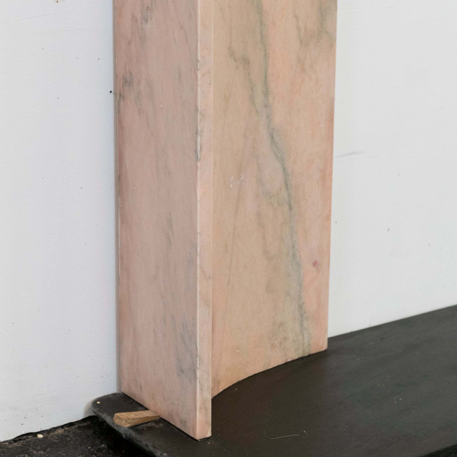 Bolection Fireplace Surround In Reclaimed Pink Marble photo vinterior