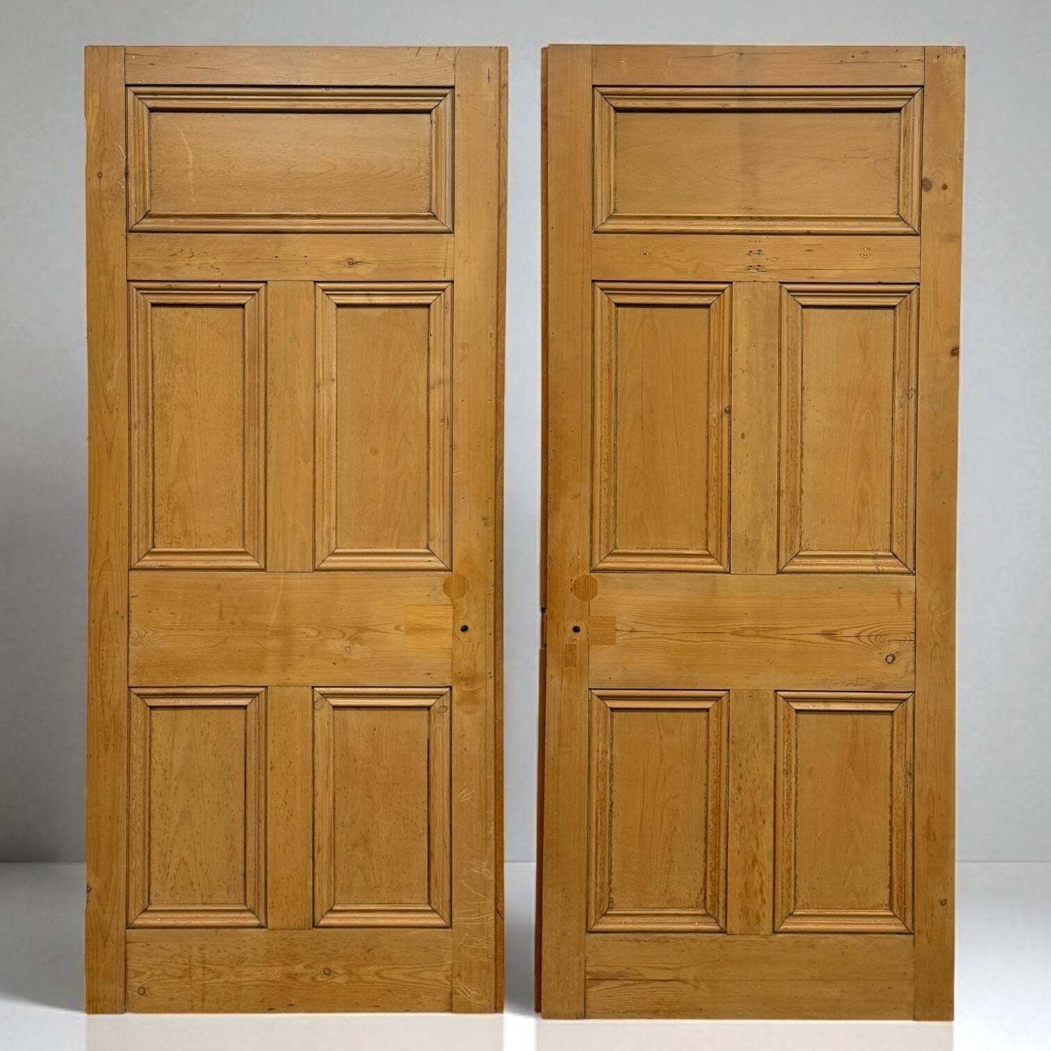 Antique Stripped Five Panel Door 206cm X 90cm