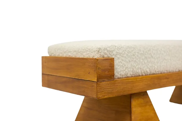 Ash Bench. Handcrafted In The 20th Century. photo vintage