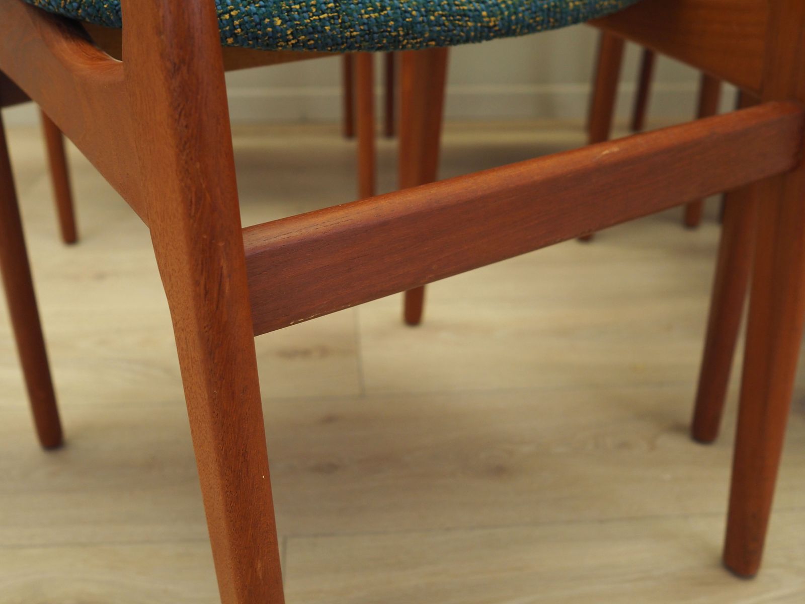photo furniture Set Of Six Teak Chairs, Danish Design, 1960s, Manufacture: N. & K. Bundgaard Rasmussen