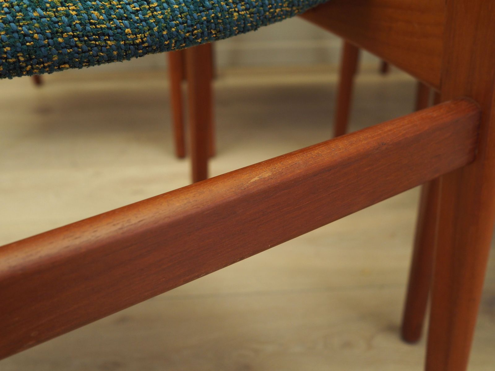 photo for sale Set Of Six Teak Chairs, Danish Design, 1960s, Manufacture: N. & K. Bundgaard Rasmussen