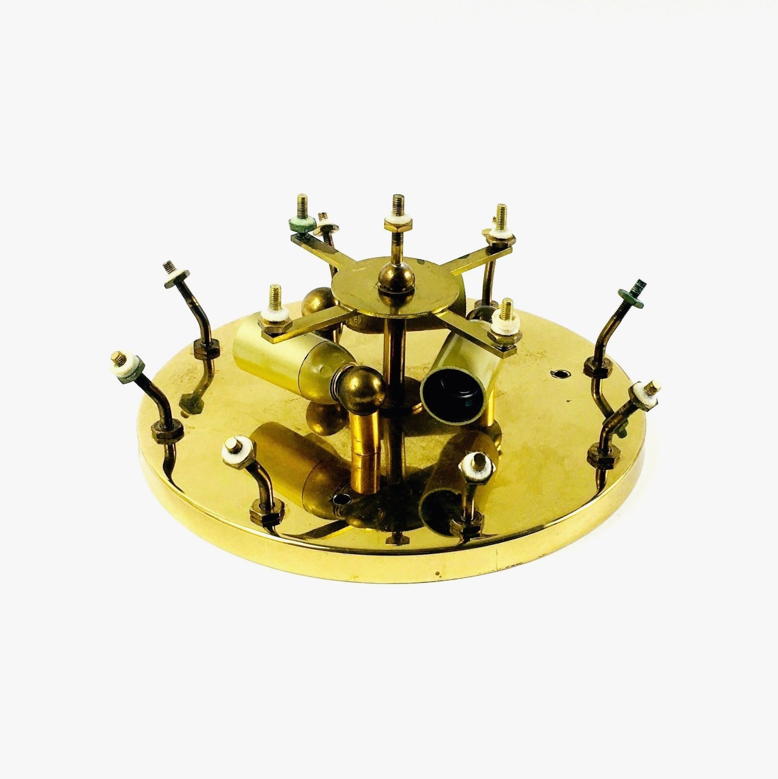photo furniture Mid Century Murano Glass Floral Ceiling Light By Ernst Palme For Palwa, Germany, 1960s