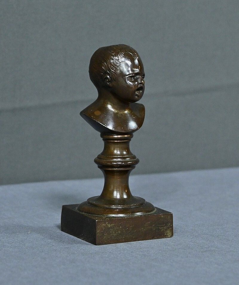 Bronze Statuette “Jean Qui Pleure” After J.A. Houdon – Late 19th Century photo for sale
