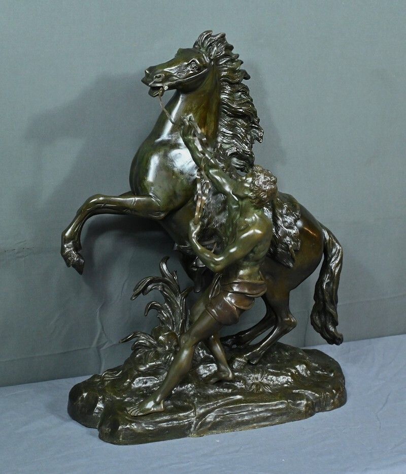 Large Bronze “The Horse Of Marly” After Coustou – Early 20th Century photo for sale