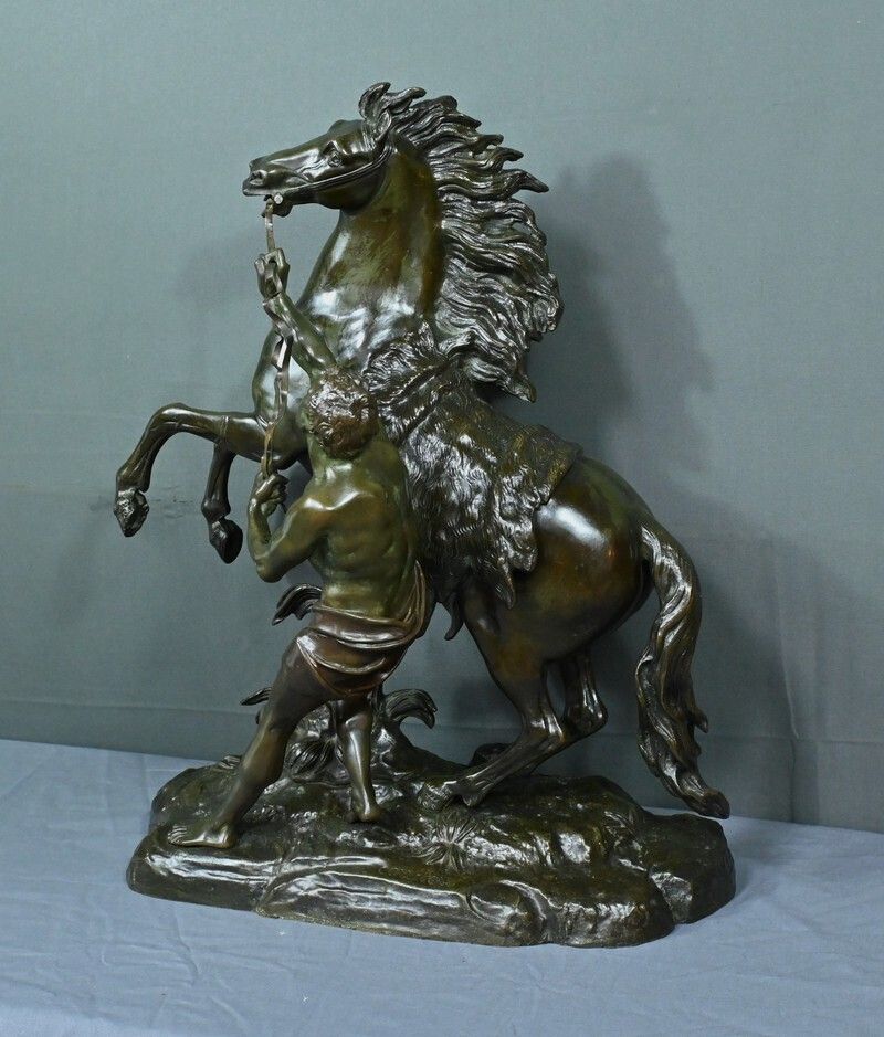 Large Bronze “The Horse Of Marly” After Coustou – Early 20th Century photo Art