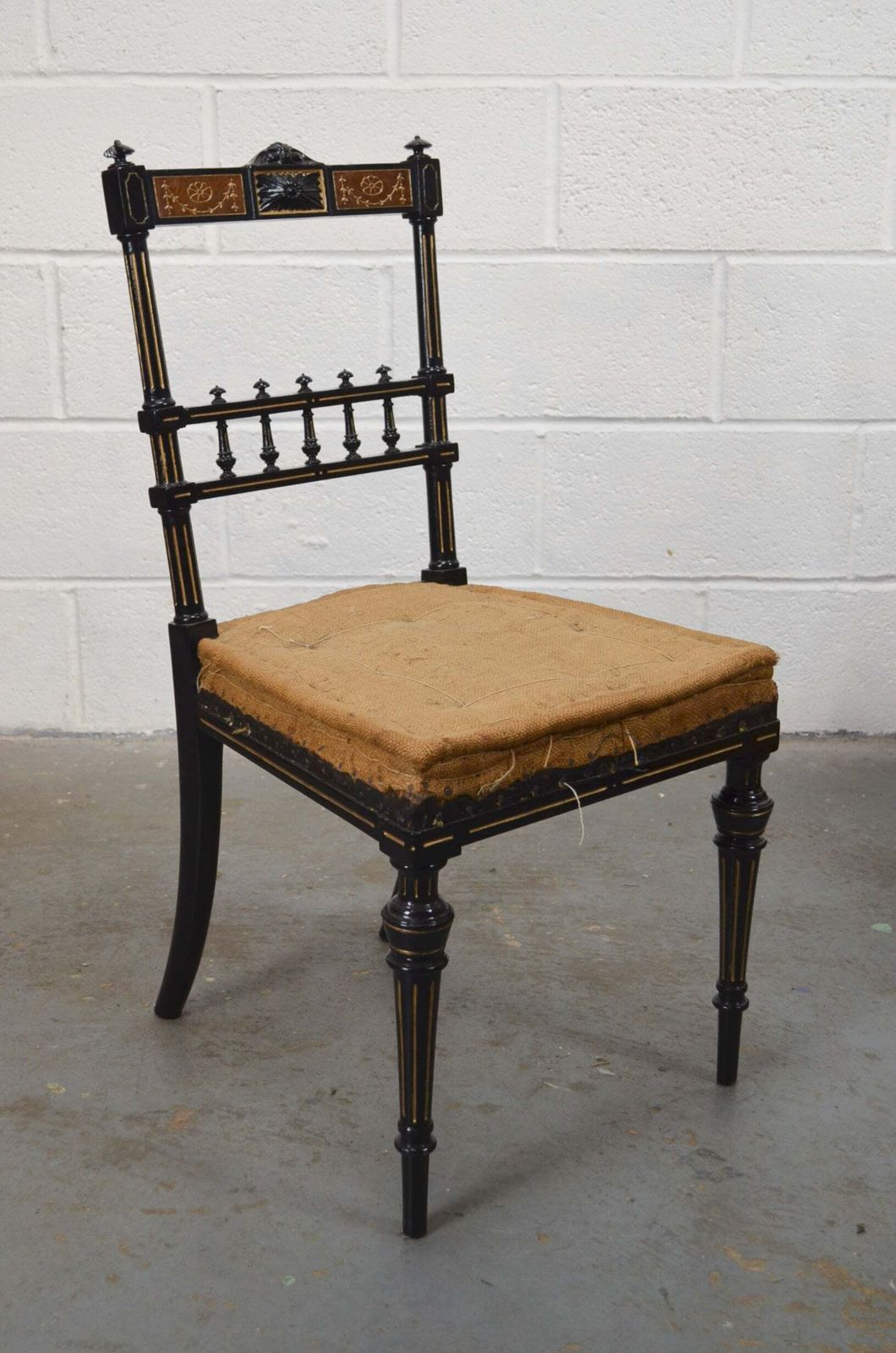 19th Century Aesthetic Movement Set Of Five Ebonised Chairs photo for sale