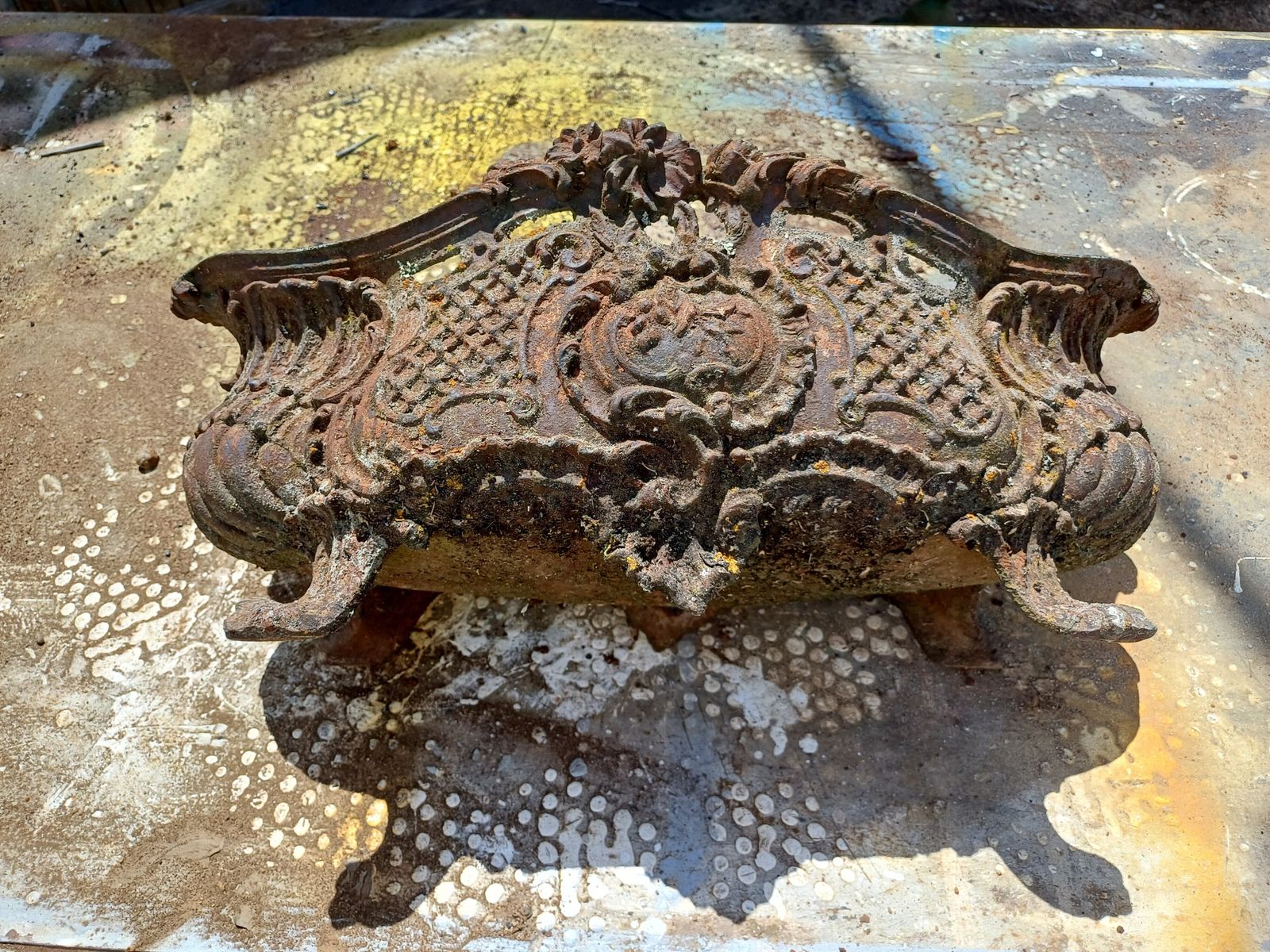 1 Cast Iron Planter 1900 From Charleville   Mézières Rocaille Style photo buy